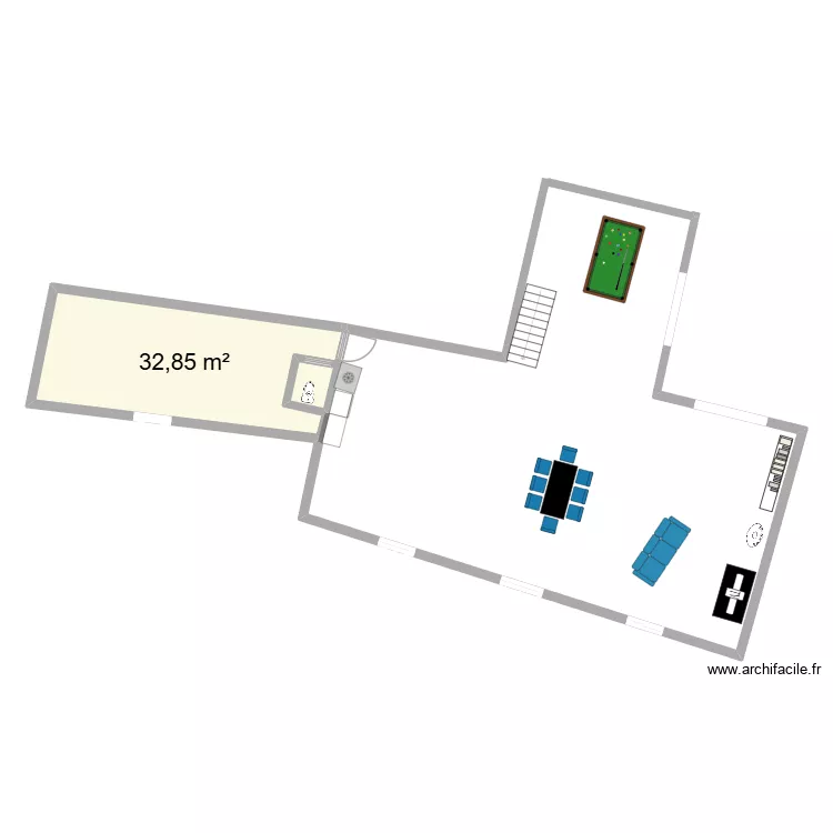 plan mel rdc. Plan de 1  et 33 m²