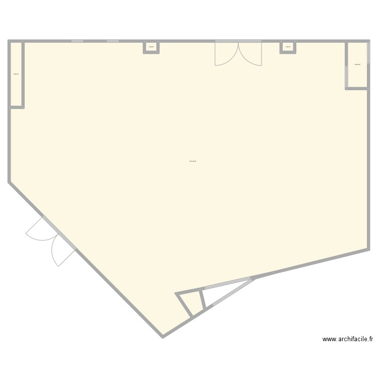 RC103. Plan de 5 pièces et 933 m2