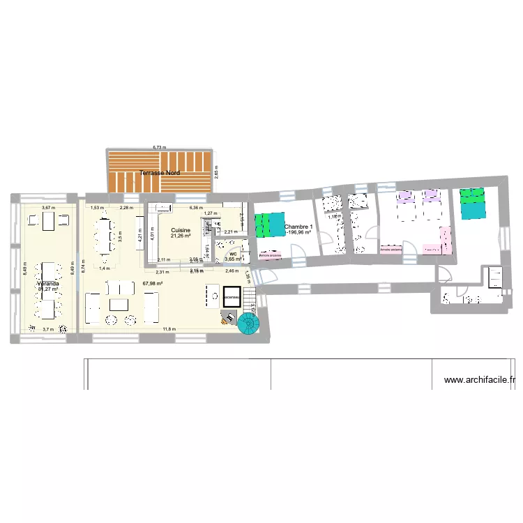 Rénovation Moulin 18-6-2026. Plan de 15 et 530 m² Rénovation Moulin 18-6-2026. Plan de 15 et 530 m²