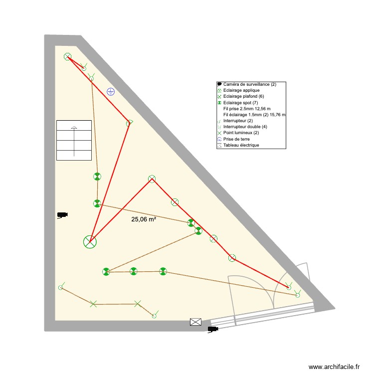 Rez-de-chauss&eacute;e LUMINAIRES. Plan de 0 pièce et 0 m2