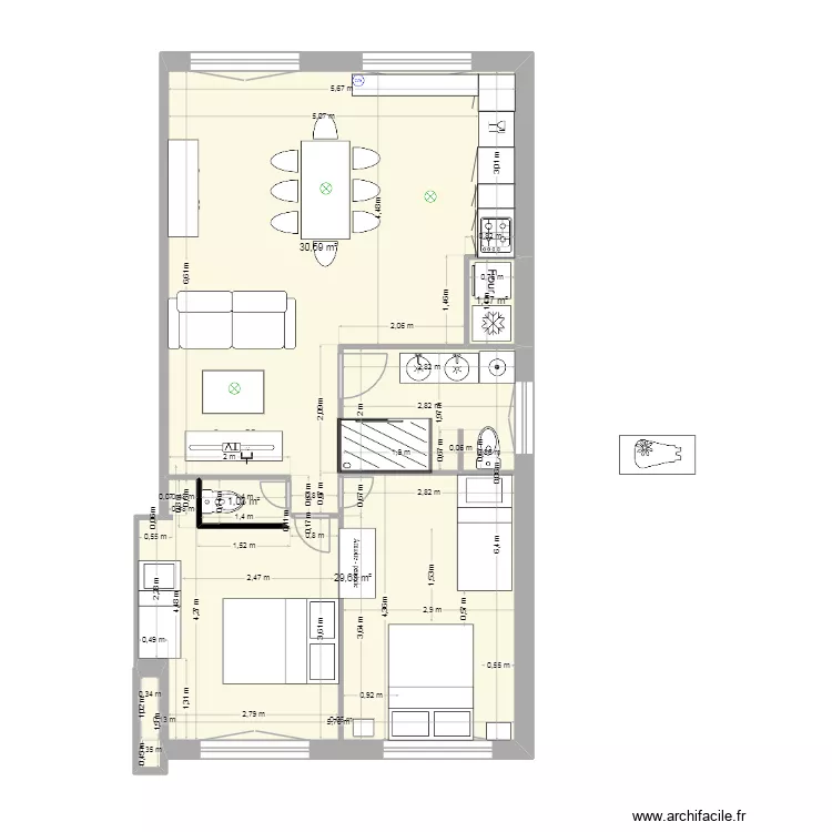 houx. Plan de 