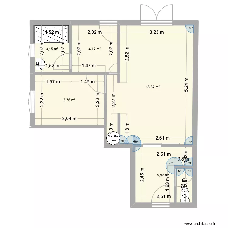 Nogent le rotor. Plan de 5 et 38 m² Nogent le rotor. Plan de 5 et 38 m²