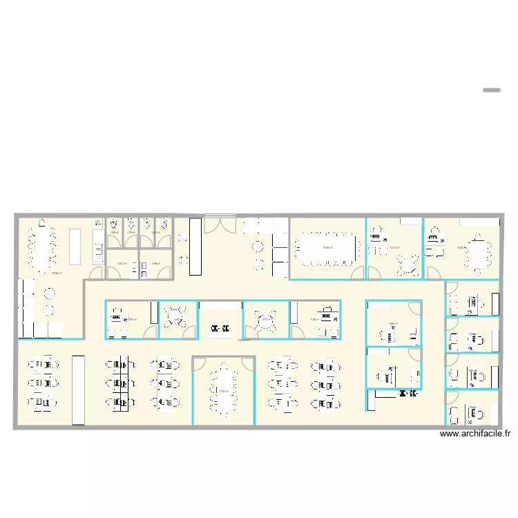 Plateau bureaux Entreprises Saint Denis. Plan de 