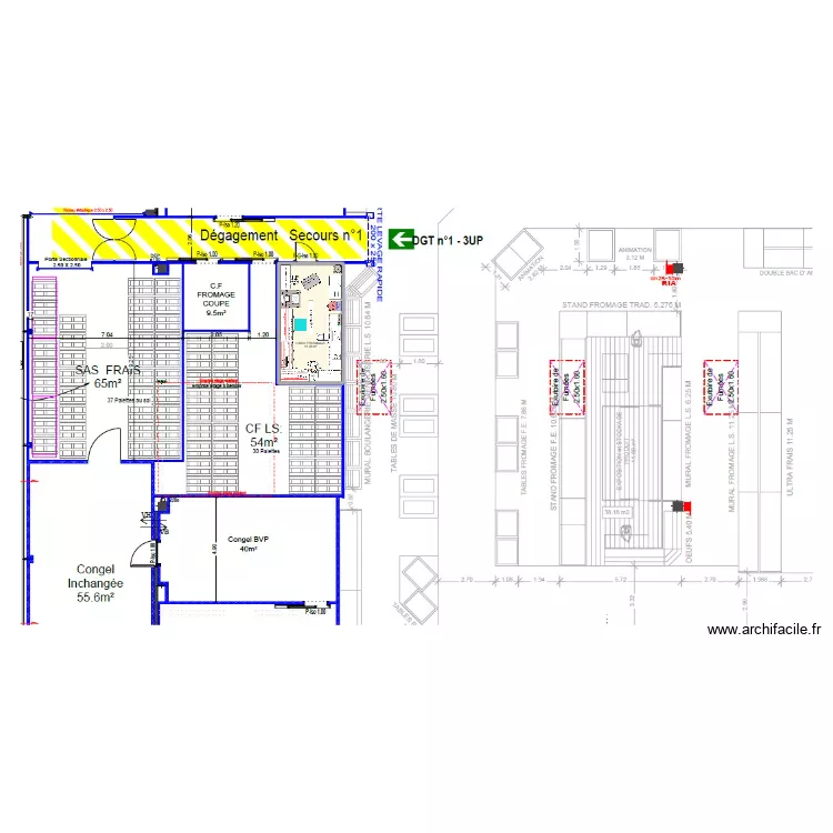 La Motte Servolex FC. Plan de 