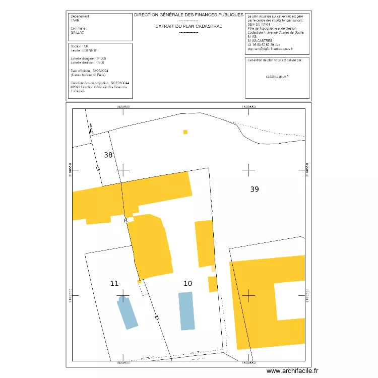 LES BRISSES VRD. Plan de 