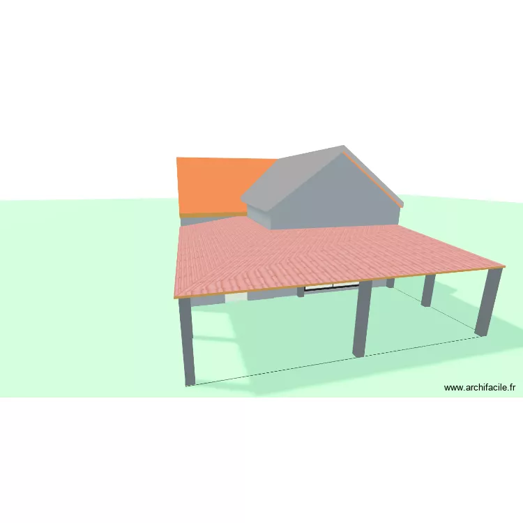 etage. Plan de 5  et 67 m²
