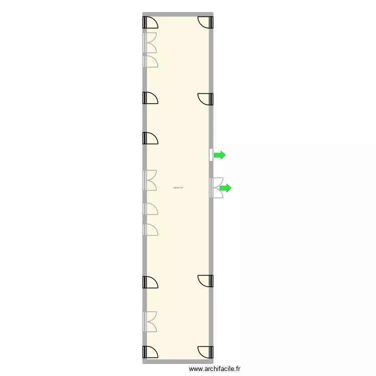 IGH TOULOUSE - PLAN DE NIVEAUX. Plan de 1  et 105 m²