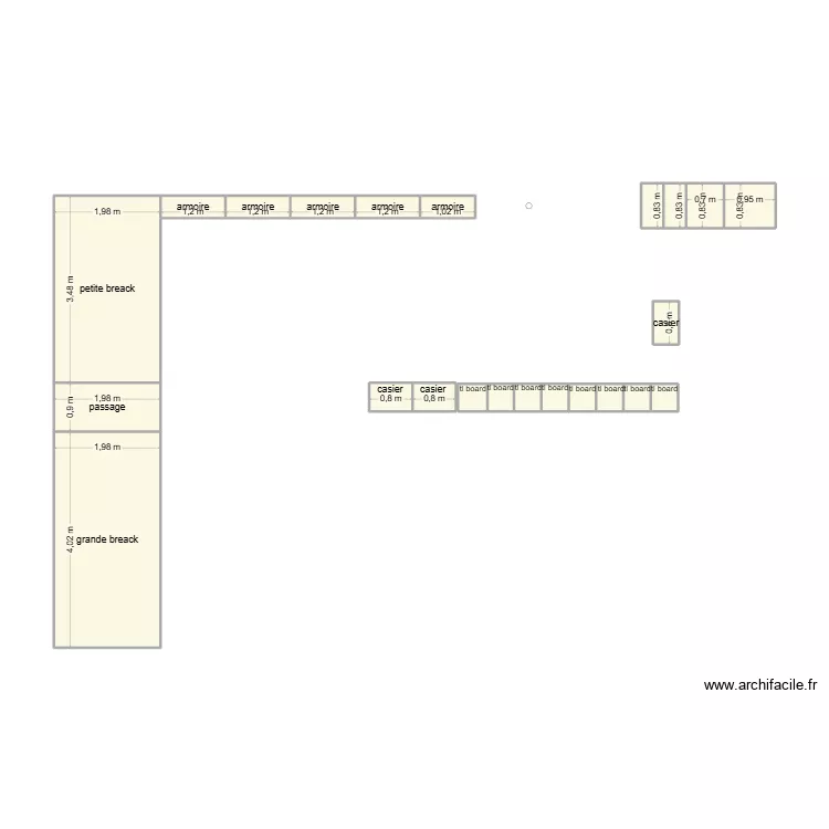 plan 2. Plan de 23  et 24 m²