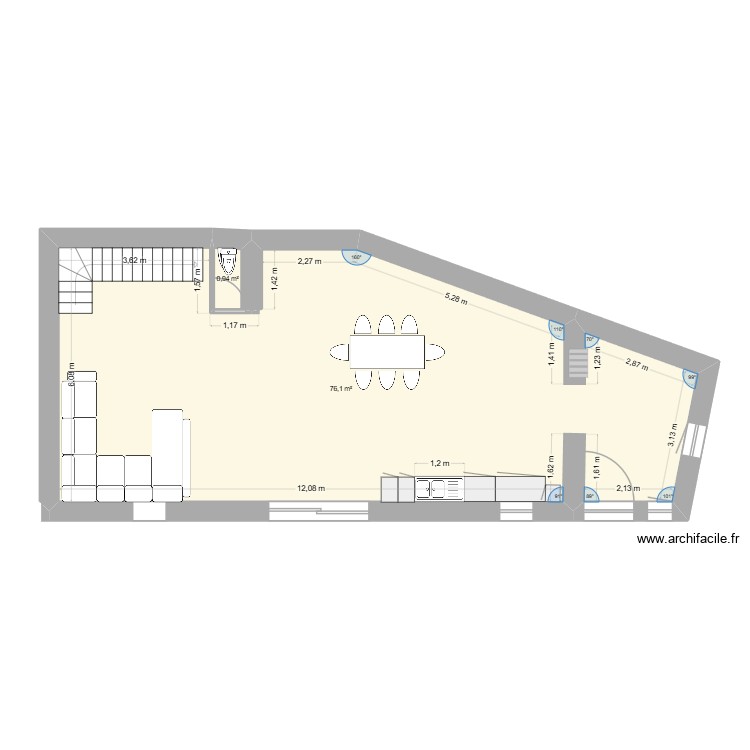 maison la grave rdc. Plan de 0 pièce et 0 m2