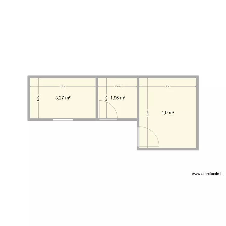 SDB Existant. Plan de 