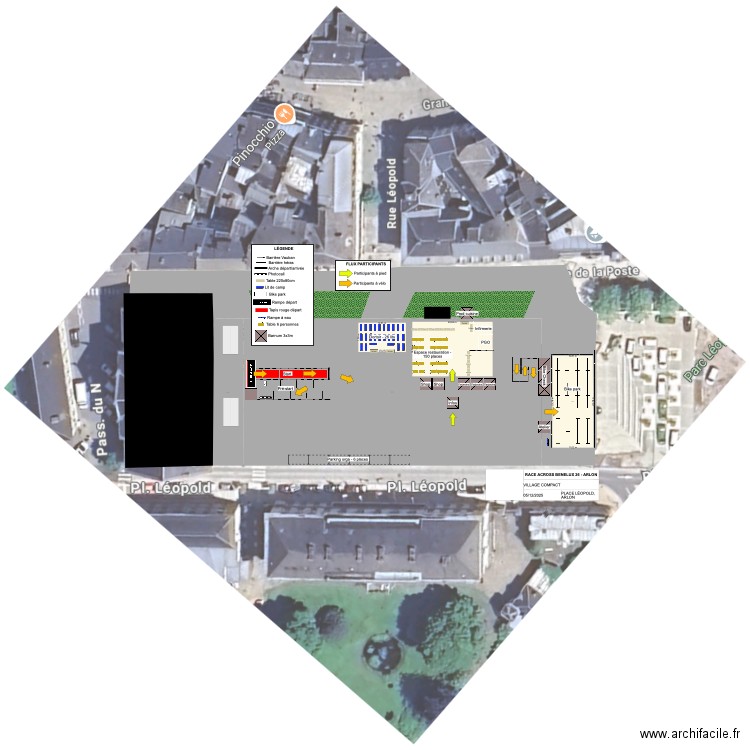 RAB26 - ARLON. Plan de 3 pièces et 660 m2
