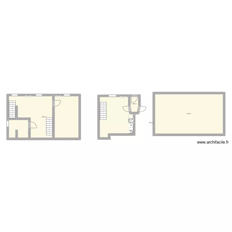 Landeleau 1. Plan de 4  et 112 m²