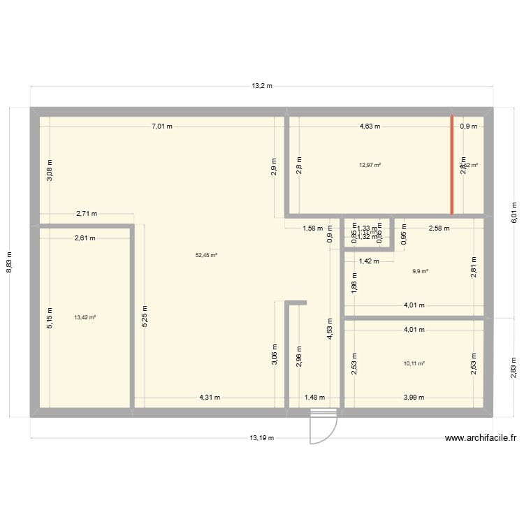 Projet plan projet. Plan de 0 pièce et 0 m2