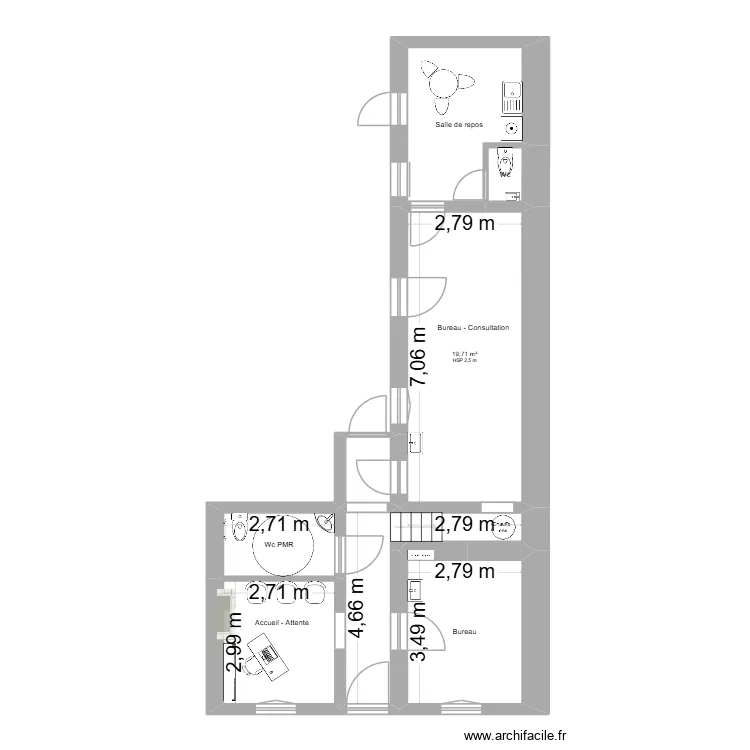 Croquis Projet Rdc - Kanga. Plan de 
