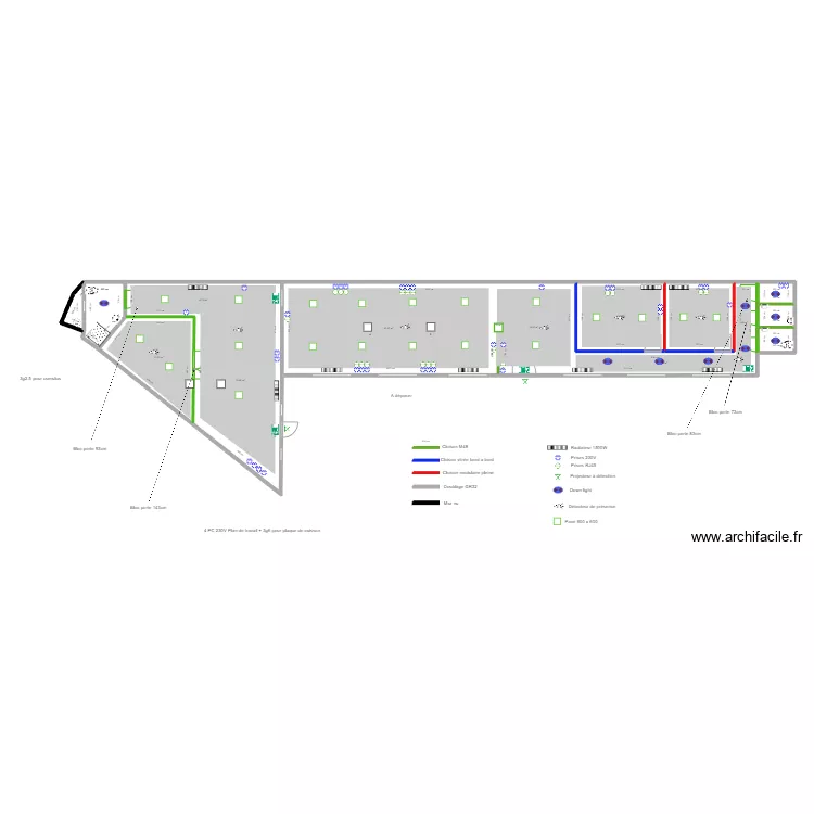 Douai plan zonage &eacute;clairage. Plan de 