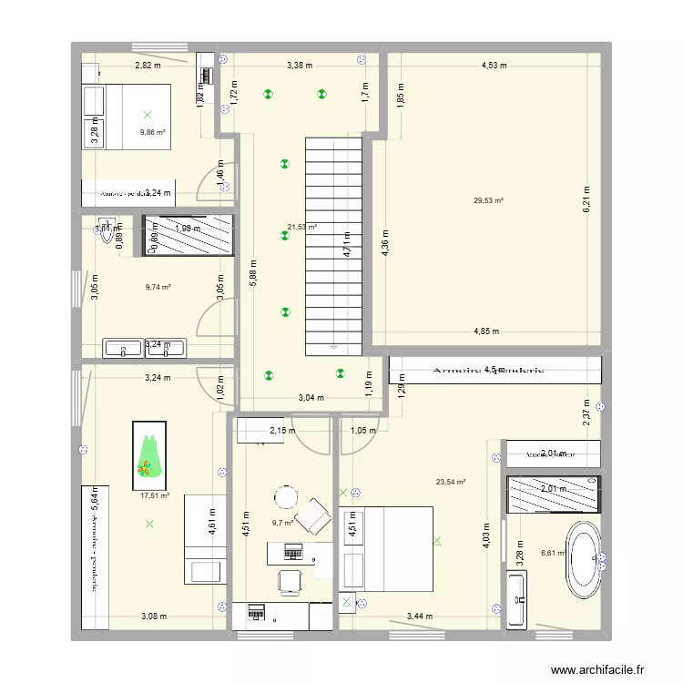 13.01 Memet. Plan de 8  et 128 m²