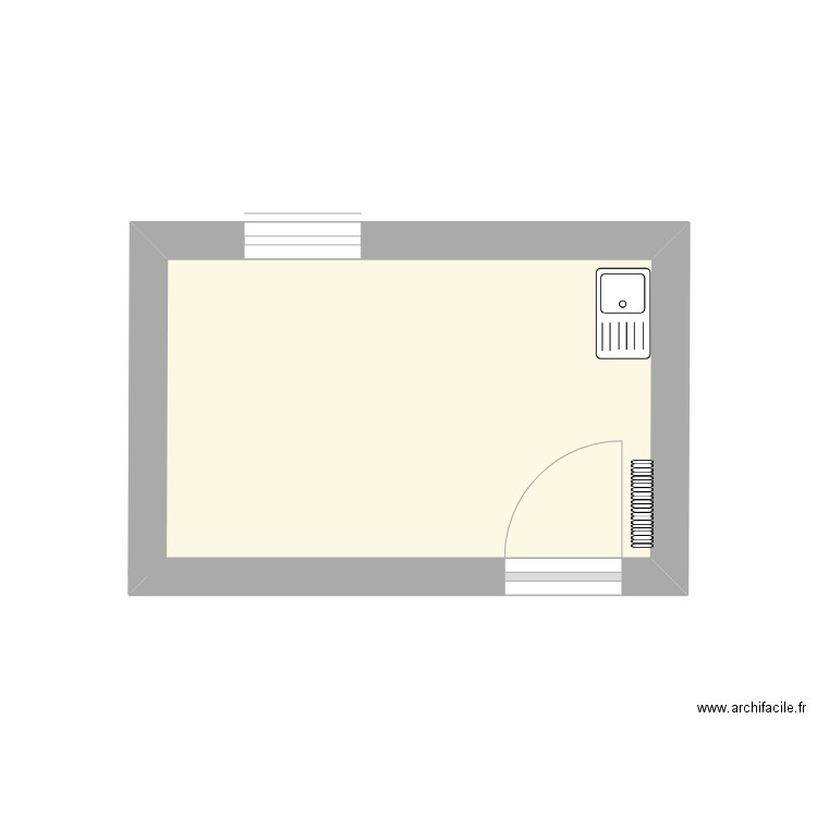 EDEN PARK. Plan de 1 pièce et 7 m2