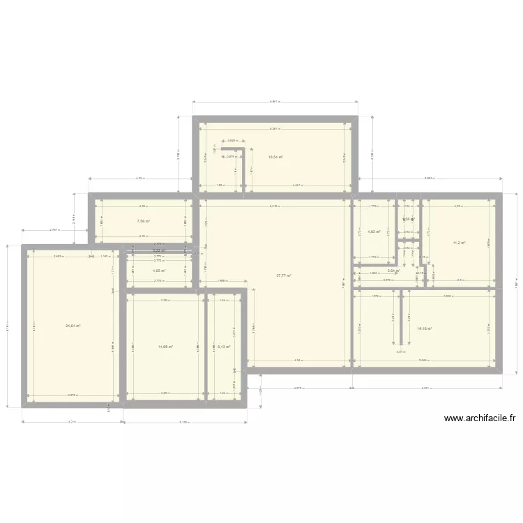 K2net-foncier. Plan de 13  et 154 m²