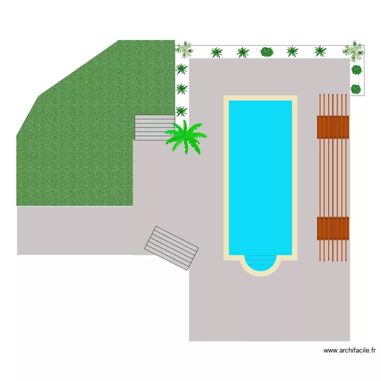 TERRASSE EST. Plan de 