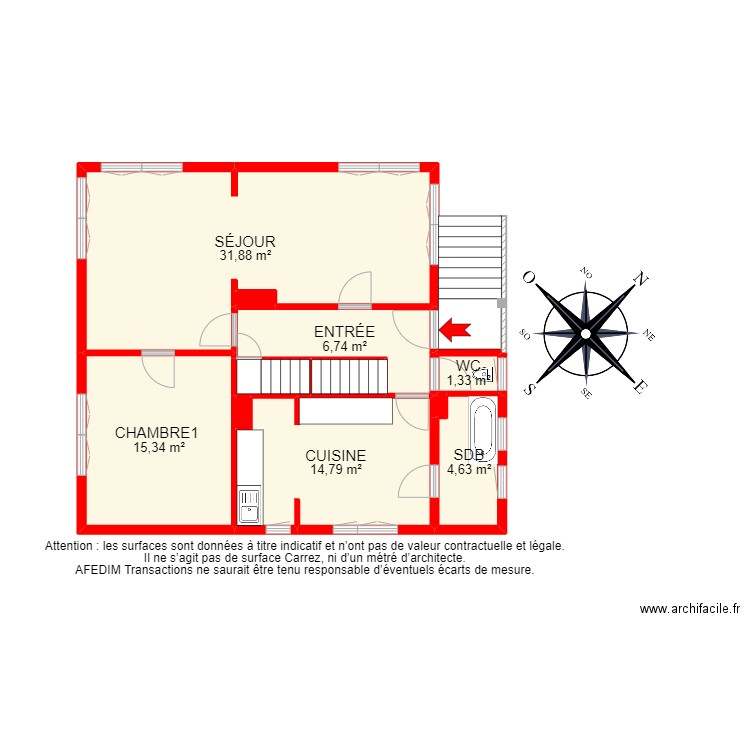 BI 18344 - . Plan de 33 pièces et 258 m2