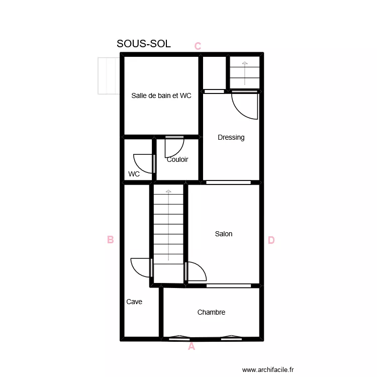 242VanVolxem. Plan de 18  et 50 m²