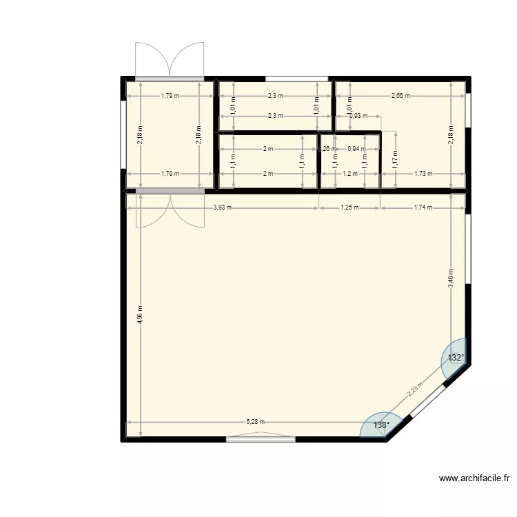 PLAN LOGEMENT GARDIEN sans surface. Plan de 