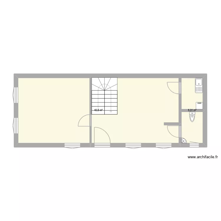 IRIS Ambre seule. Plan de 2 Pièces et 46 m² IRIS Ambre seule. Plan de 2 Pièces et 46 m²