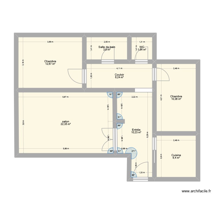 cabinet. Plan de 0 pièce et 0 m2
