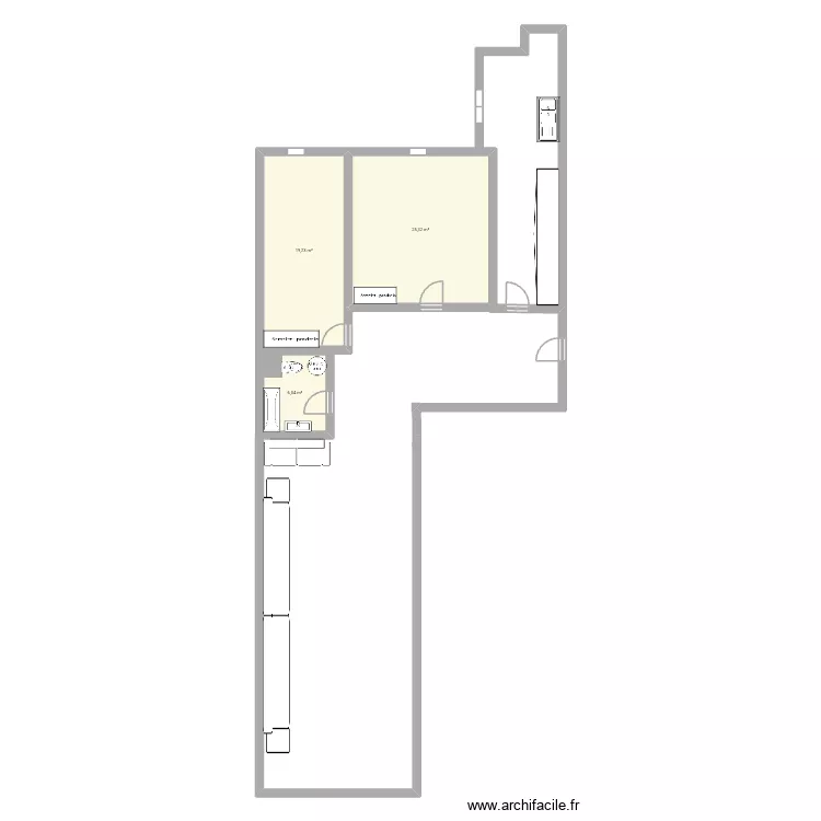 Maarif 1. Plan de 3 pièces et 51 m²
