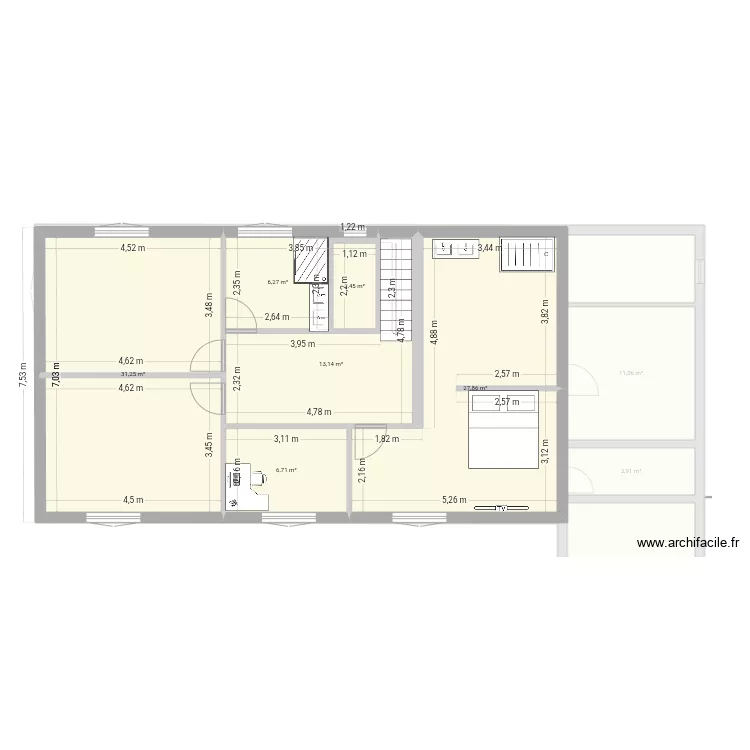 &Eacute;tage 130. Plan de 