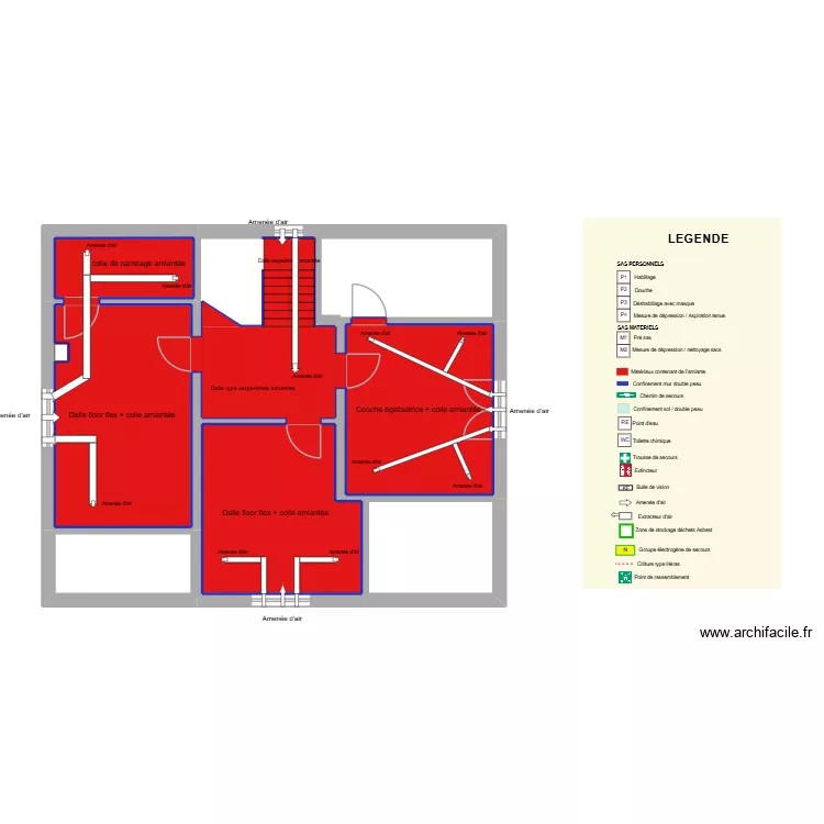 AF042201 maison n&deg;23 1er &eacute;tage maj. Plan de 8  et 81 m²