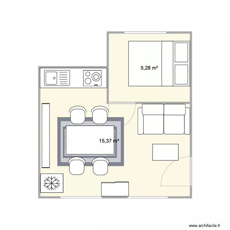 Appartement 2. Plan de 