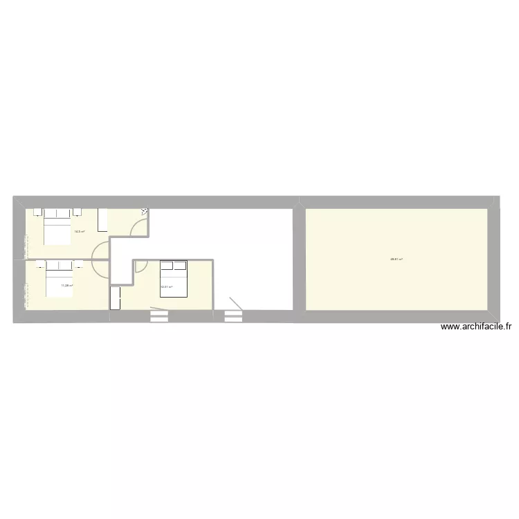 freasnais. Plan de 4  et 87 m²