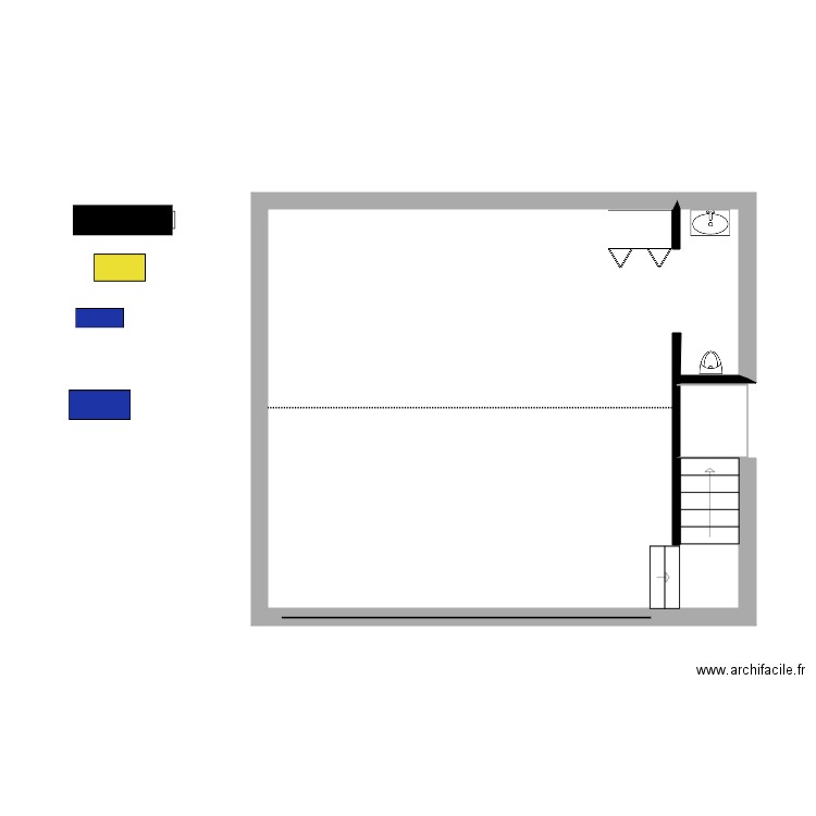 GARAGE PERSO . Plan de 1 pièce et 1 m2