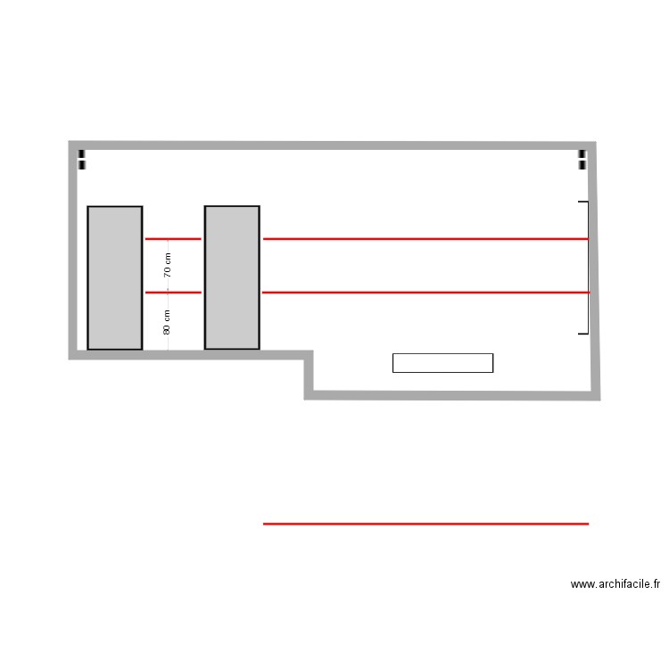 belouget leds scheme 1. Plan de 1 pièce et 21 m2