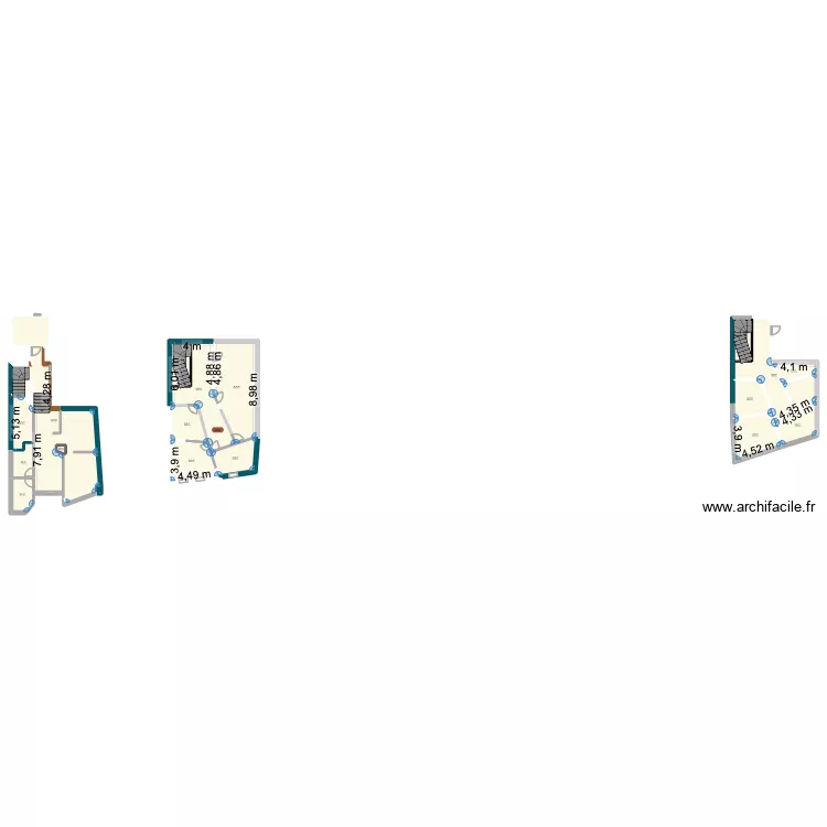 nestenn. Plan de 20  et 270 m²