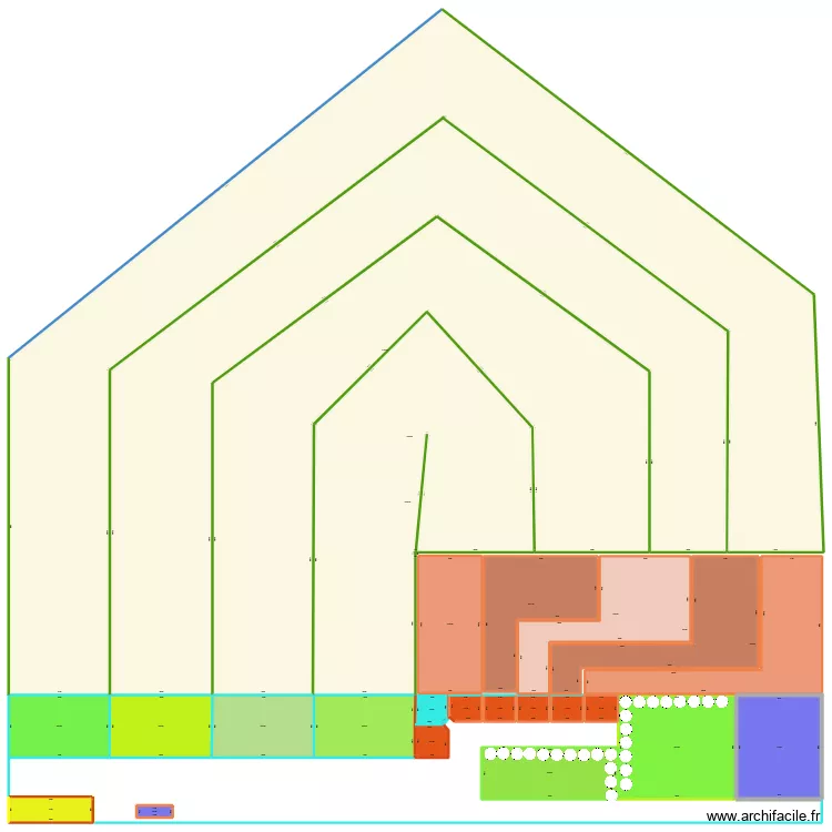 batiment avec box. Plan de 