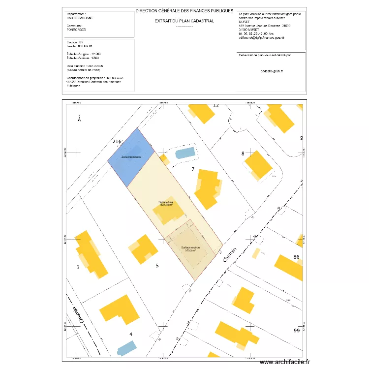 plan delahaye. Plan de 