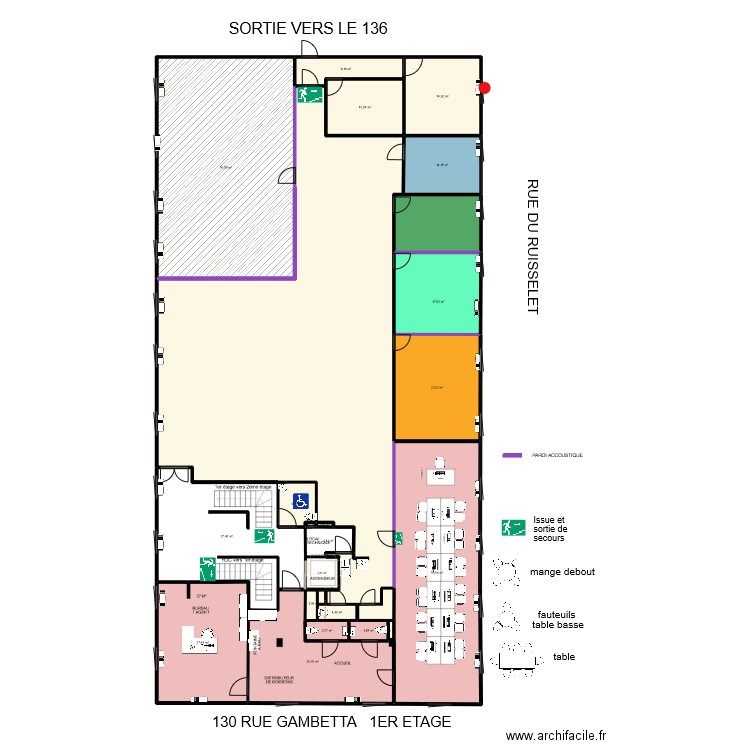 ESPACE CONVIVIALITE 3 REIMS. Plan de 23 pièces et 520 m2