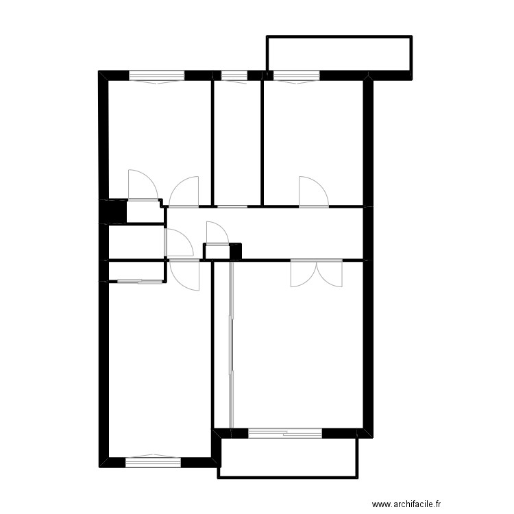 Chab. Plan de 12 pièces et 70 m2
