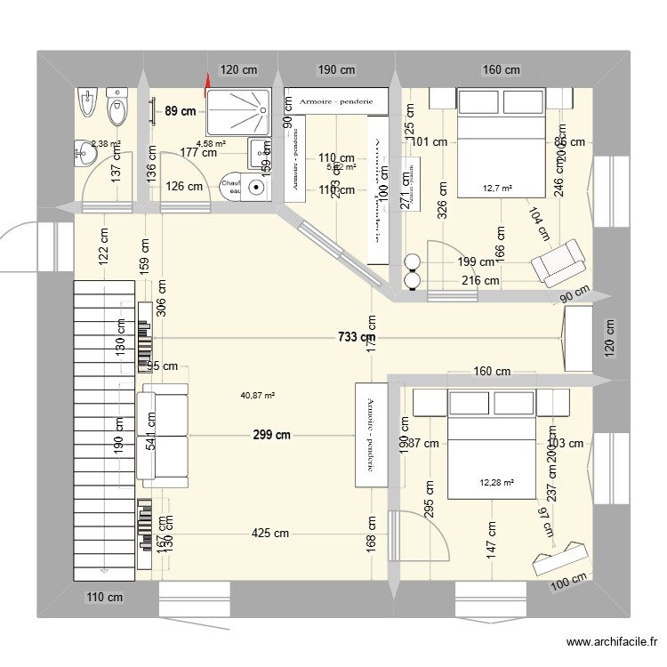 flouc1. Plan de 0 pièce et 0 m2