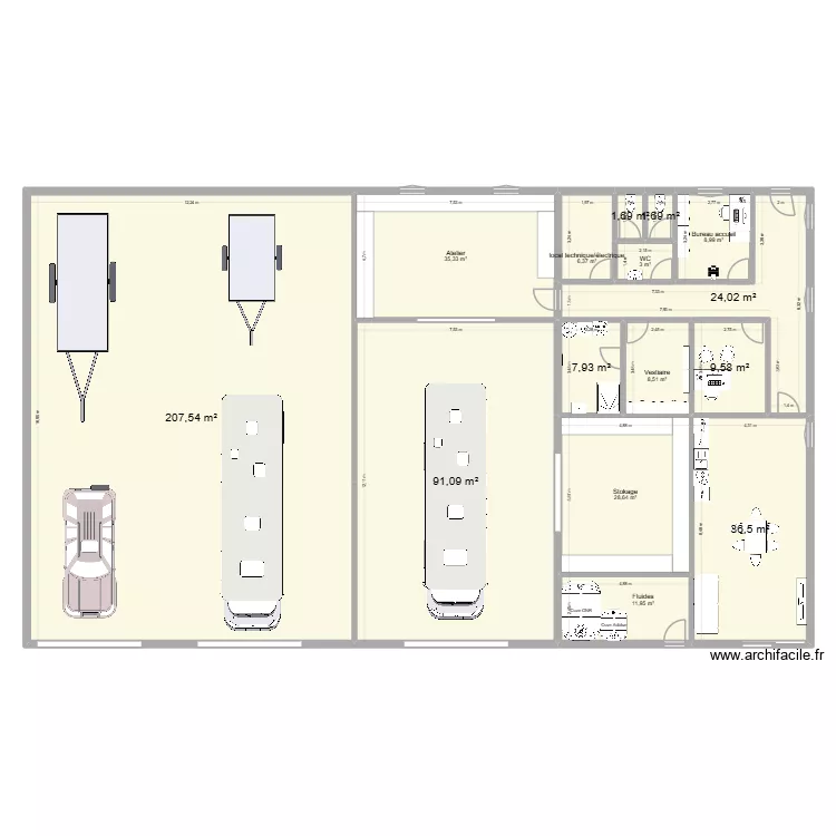 batiment. Plan de 15 et 483 m² batiment. Plan de 15 et 483 m²