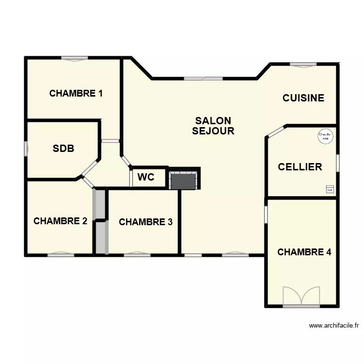 POTIER GILLES. Plan de 10  et 87 m²