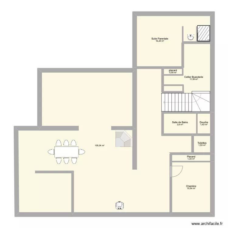 Maison Santiago. Plan de 10  et 171 m²