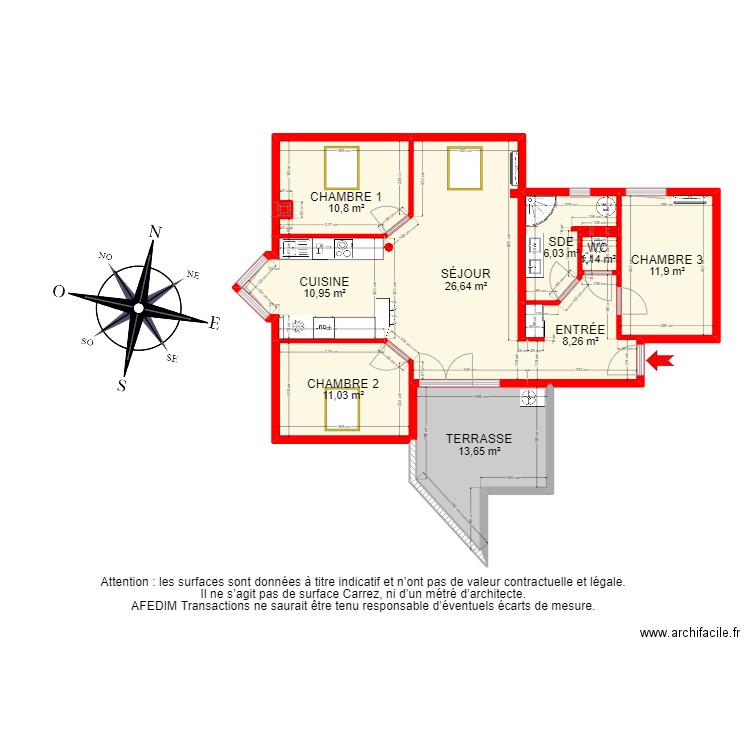 BI18687 -. Plan de 13 pièces et 138 m2