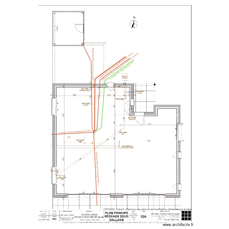 Implantation Reseau TANA. Plan de 0 pièce et 0 m2