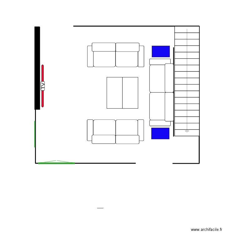 salon. Plan de 0 pièce et 0 m2