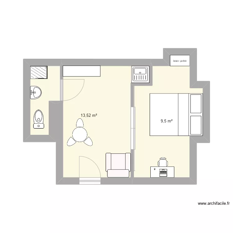 Studio PL Courier. Plan de Studio PL Courier. Plan de