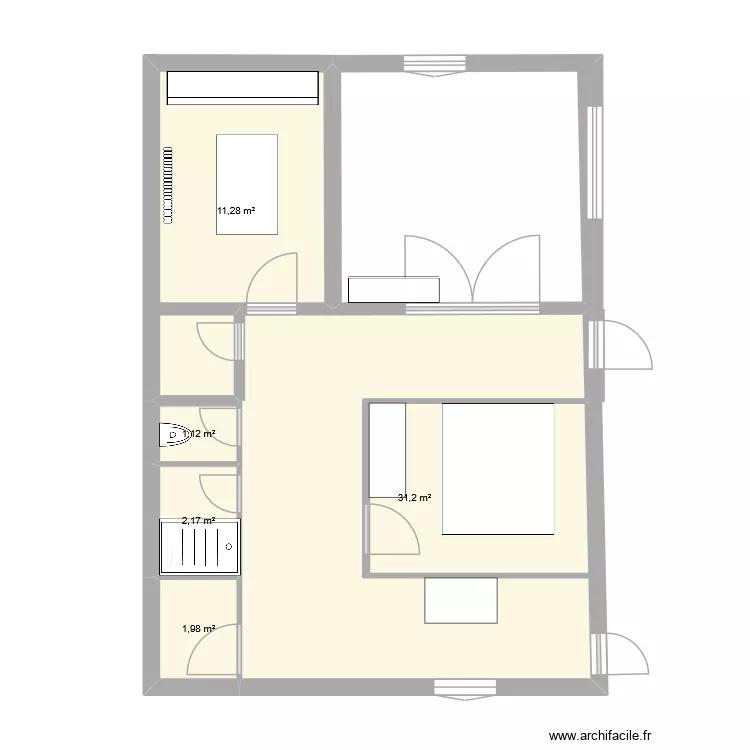 Maman. Plan de 5 et 48 m² Maman. Plan de 5 et 48 m²
