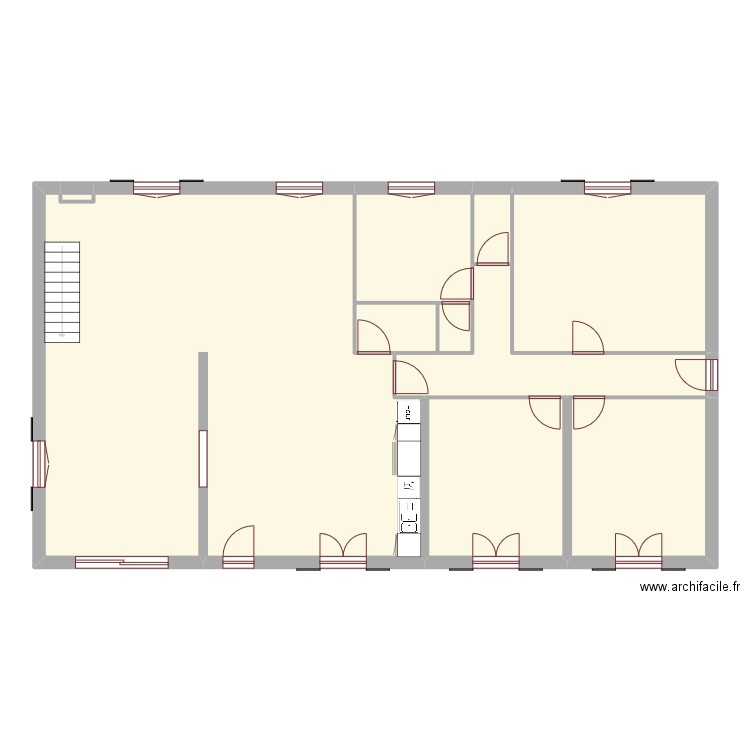 RDC projet Plinthes. Plan de 0 pièce et 0 m2